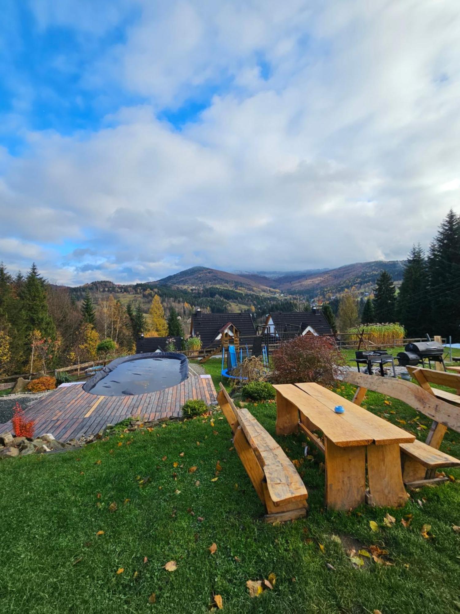 Zawoja Nad Korona Z Jacuzzi Villa Bagian luar foto
